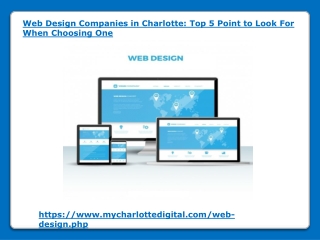 Web Design Companies in Charlotte: Top 5 Point to Look For When Choosing One