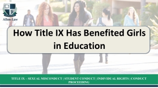 How Title IX Has Benefited Girls in Education