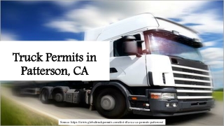 Truck Permits in Patterson, CA