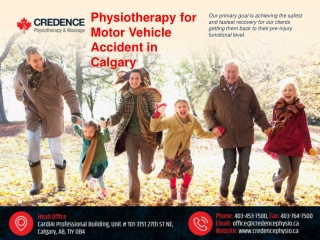 Physiotherapy for Motor Vehicle Accident in Calgary
