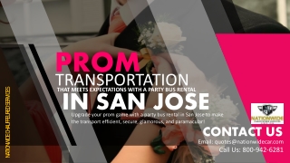 Prom Transportation that Meets Expectations with a Party Bus Rental in San Jose