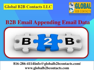 B2B Email Appending Email Data