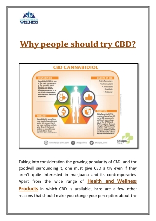 Why people should try CBD?