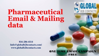 Pharmaceutical Email & Mailing data