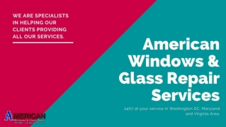 Commercial Foggy Glass Repair Service in Springfield VA