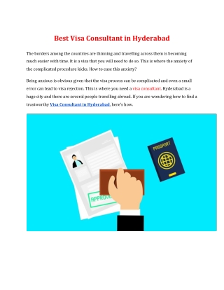 Visa Consultants In Hyderabad