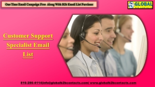 Customer Support Specialist Email List