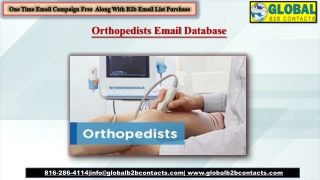 Orthopedists Email Database