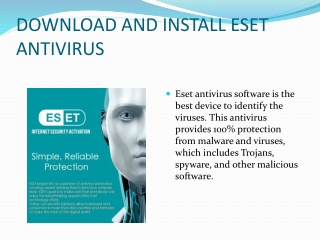 Eset.com/activate | Install And Activate Eset Antivirus