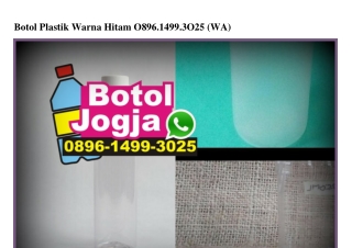 Botol Plastik Warna Hitam Ô896~1499~3Ô25[wa]