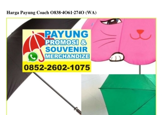 Harga Payung Coach O838•4O61•274O[wa]