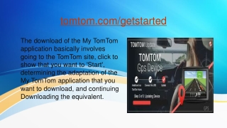 tomtom.com/getstarted