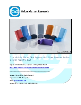 France Inhaler Market Trends, Size, Competitive Analysis and Forecast - 2019-2025