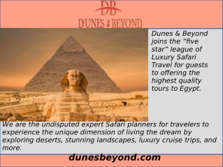 Luxury Egypt Tour Packages