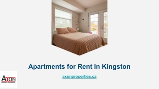 Apartments for Rent In Kingston