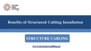 Benefits of Structured Cabling Installation