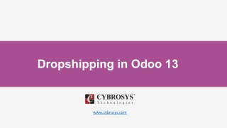 Dropshipping in Odoo 13