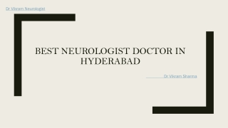 Best Neurologist Doctor in Hyderabad