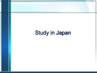 Study in Japan