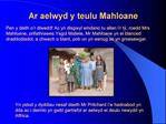 Ar aelwyd y teulu Mahloane