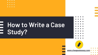 How to write a case study