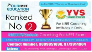 Best NEET Coaching center in Delhi