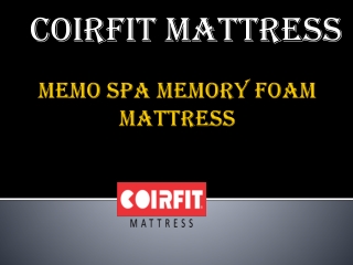 Memo Spa Memory Foam Mattress - Coirfit