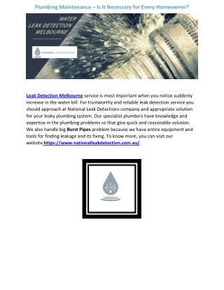 Plumbing Maintenance – Is It Necessary for Every Homeowner?