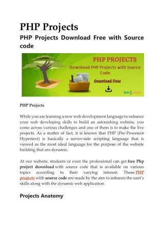 PHP Projects