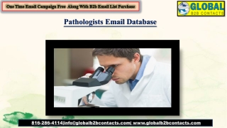 Pathologists Email Database