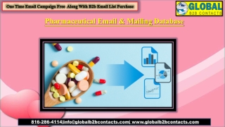 Pharmaceutical Email & Mailing Database