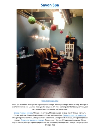 Savon Spa