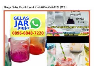 Harga Gelas Plastik Untuk Cafe 0896_6848_7220[wa]