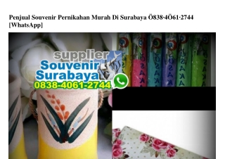 Penjual Souvenir Pernikahan Murah Di Surabaya 0838.4061.2744[wa]