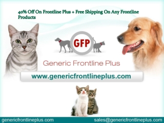 40% Off On Frontline Plus + Free Shipping On Any Frontline P