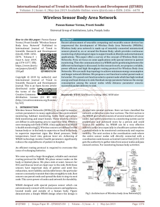 Wireless Sensor Body Area Network