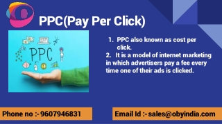 PPC Management Services in Pune - OBY India IT Solutions