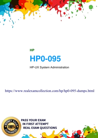2020 Download Updated HP HP0-095 Dumps -  HP0-095 Exam Study Material