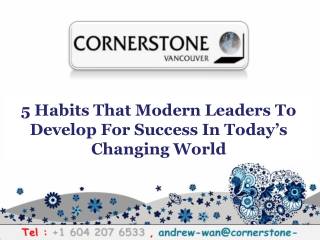 5 Habits That Modern Leaders To Develop For Success In Today’s Changing World