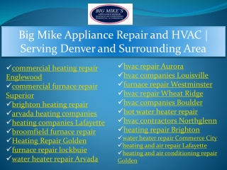 water heater repair Arvada
