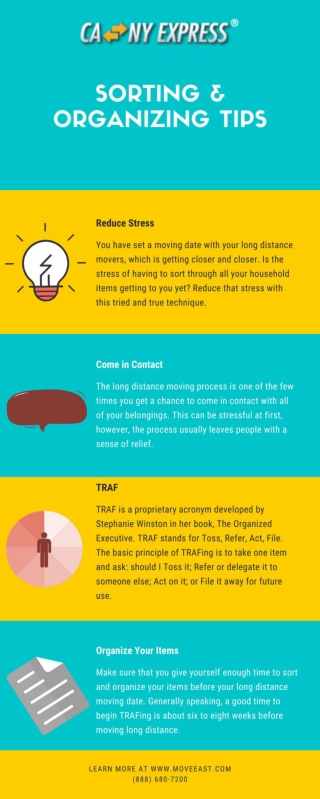 Sorting & Organizing Tips