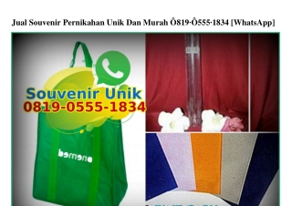 Jual Souvenir Pernikahan Unik Dan Murah O819·O555·1834[wa]