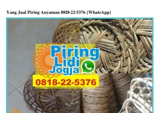 Yang Jual Piring Anyaman 0818.22.5376[wa]