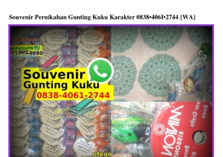 Souvenir Pernikahan Gunting Kuku Karakter O838 4O61 2744[wa]