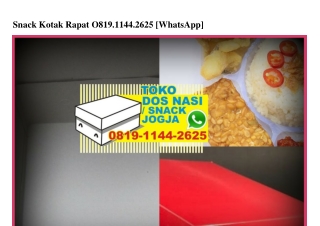 Snack Kotak Rapat 081911442625[wa]