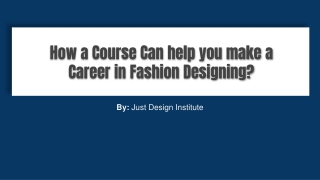 Fashion Designing Institute in Noida