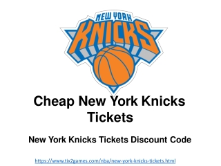 New York Knicks Tickets at Tix2games