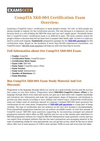 CompTIA XK0-004 [2020] Exam Questions - Success Secret