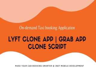 Lyft Clone App | Grab App Clone Script | iNet Mobile Development