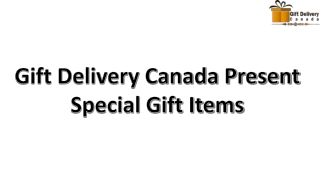 Online Gift Delivery in Toronto Canada